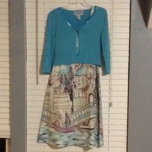 Jessica Howard women's 2 piece dress-6 petite